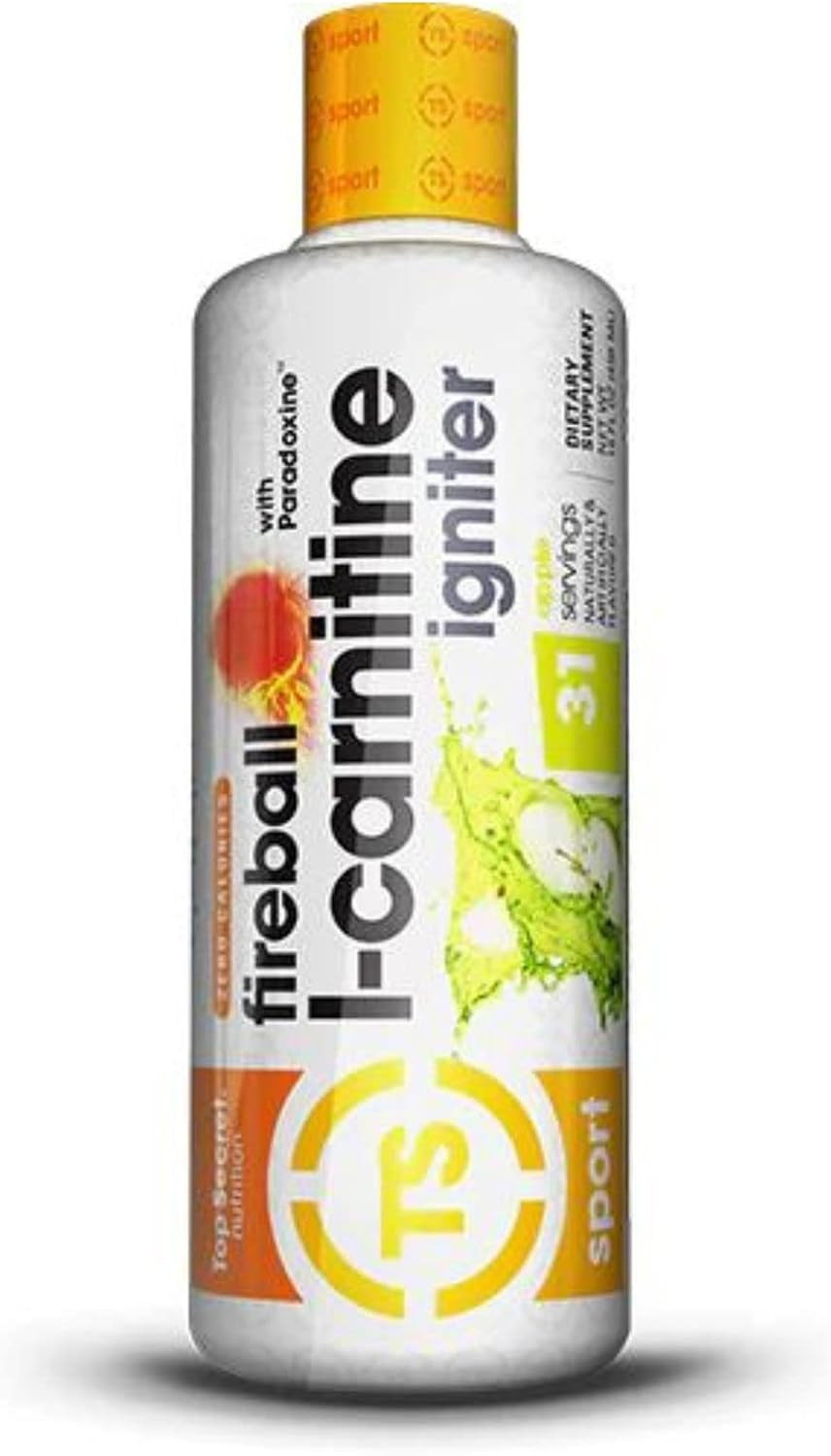 Fireball Liquid L-Carnitine with Paradoxine | Stim Free | Weight Management, Ene