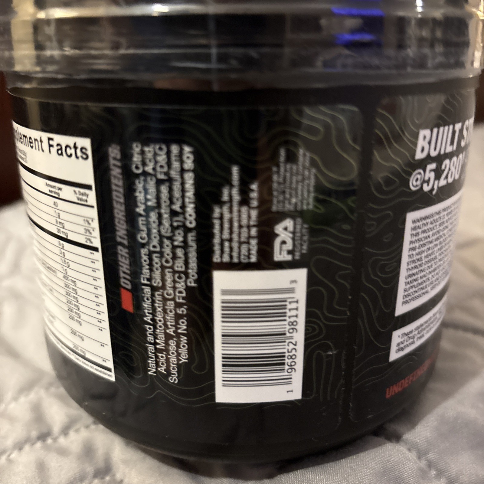 UNDEFINED NUTRITION PRE WORKOUT GREATNESS EXTREME Exp 11/27