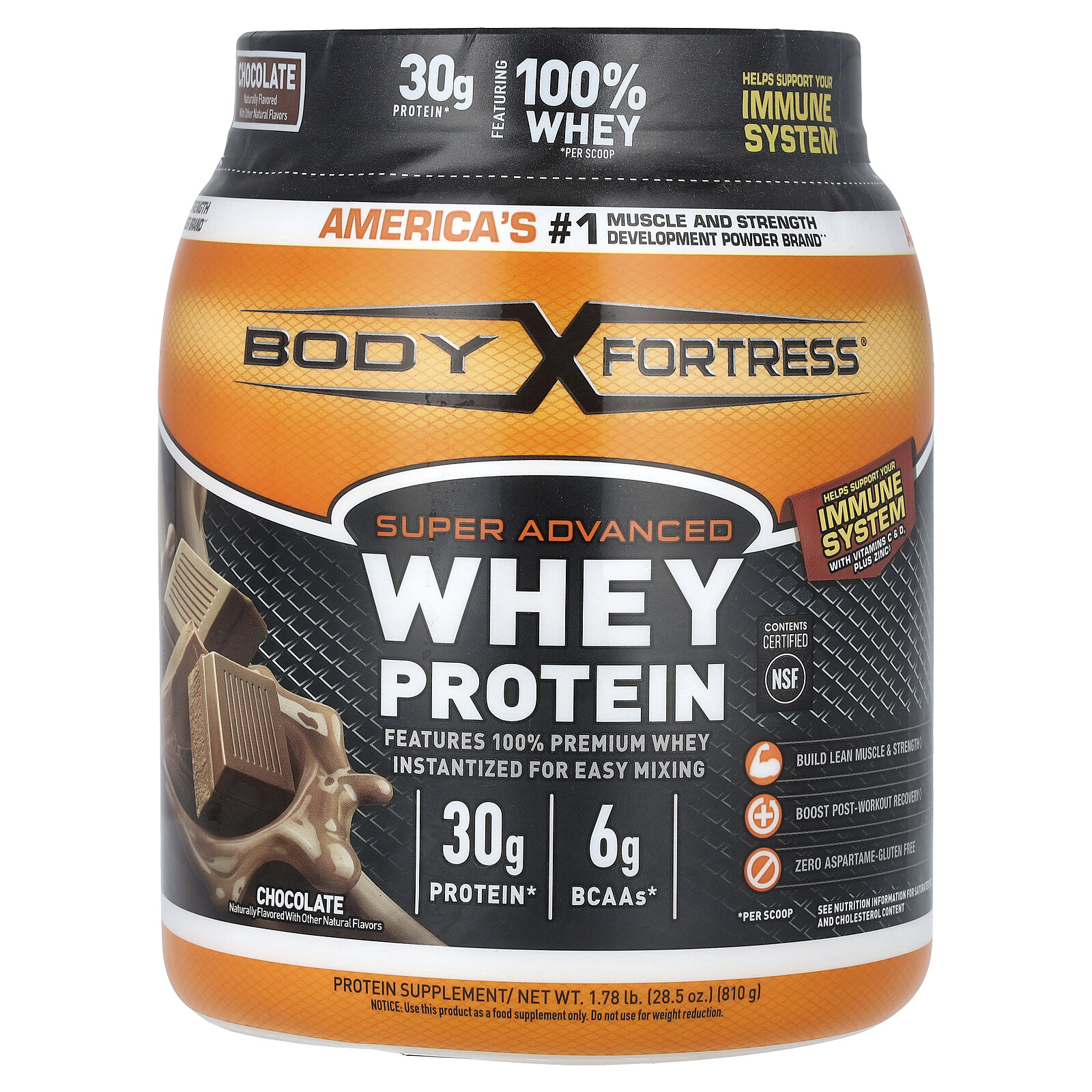 Super Advanced Whey Protein, Chocolate , 1.78 lb (810 g)