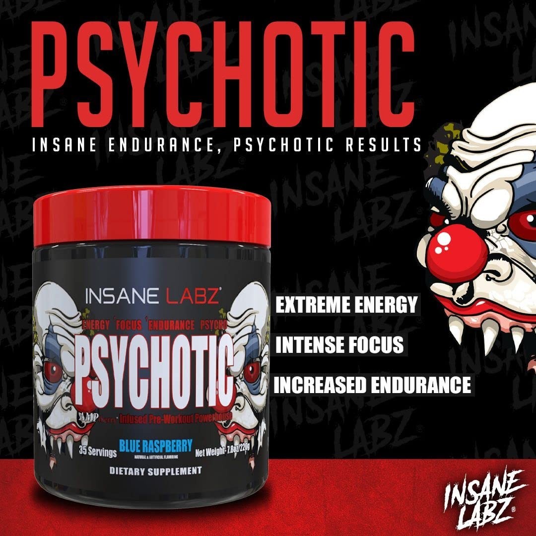High-Stimulant Pre Workout Powder – Extreme Energy, Focus & Endurance, 60 Servin