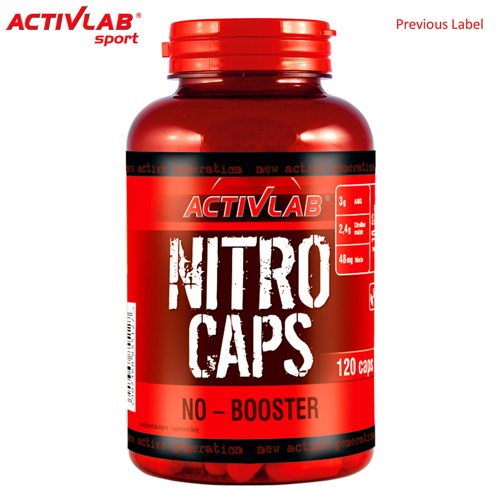 NITRO CAPS 120 – PreWorkout Arginine Nitric Oxide Booster Pump Pills Pre Workout