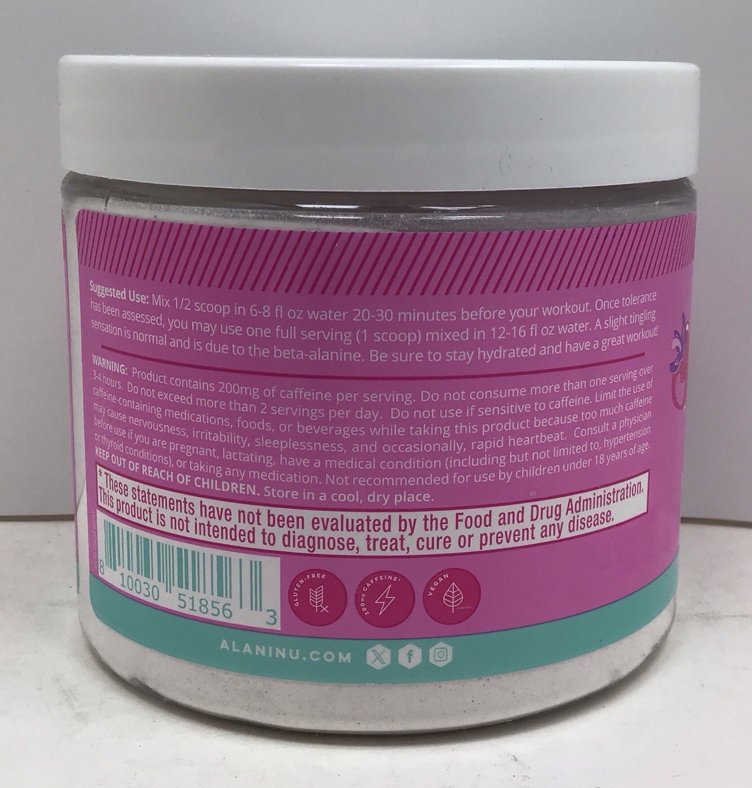2X ALANI NU PRE-WORKOUT PINK SLUSH 20 SERVINGS EACH EXP 02/2027+ SEALED