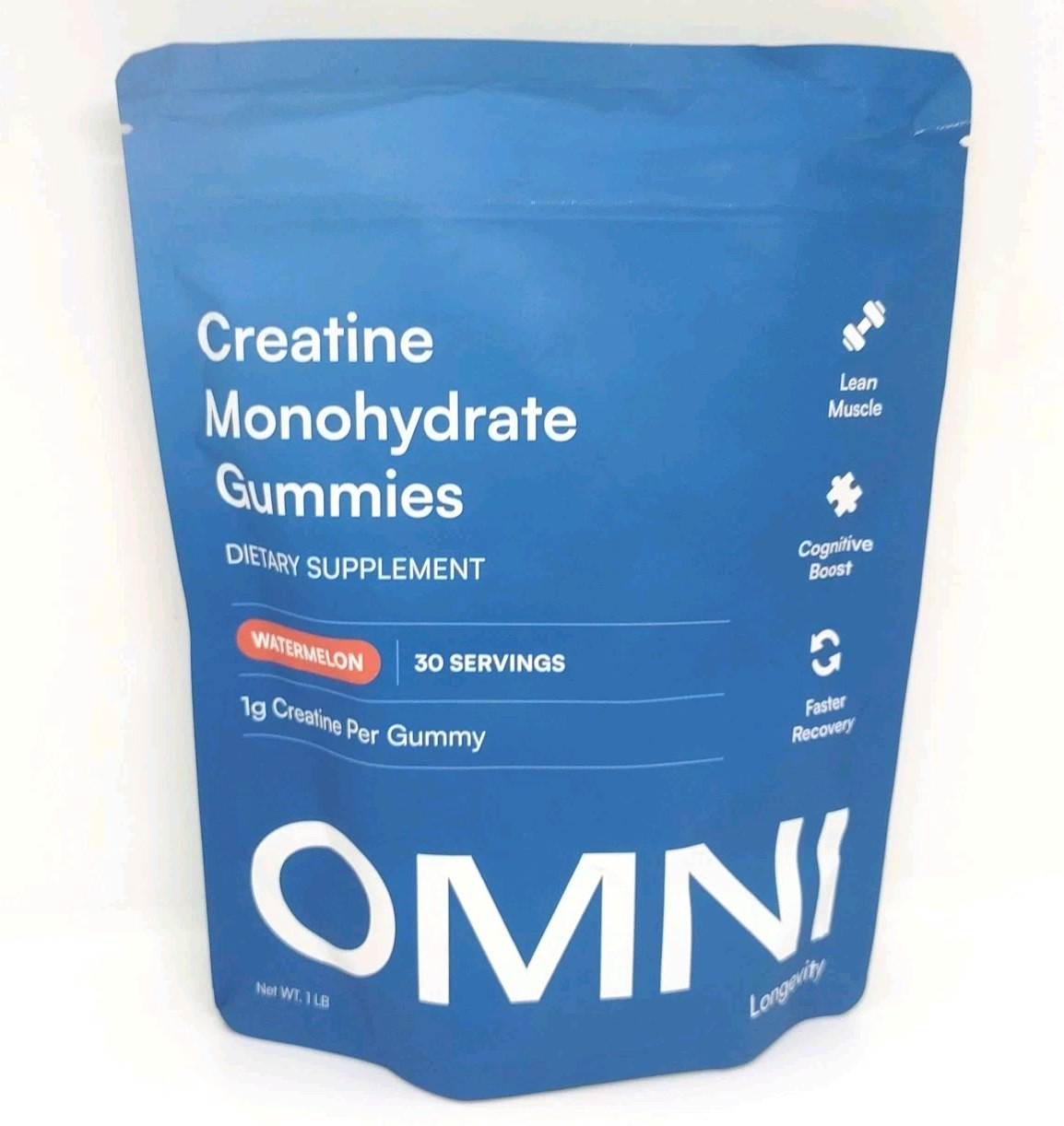 Creatine Monohydrate Gummy Watermelon, 30 Servings Exp 11/2027 NET WT 1LB