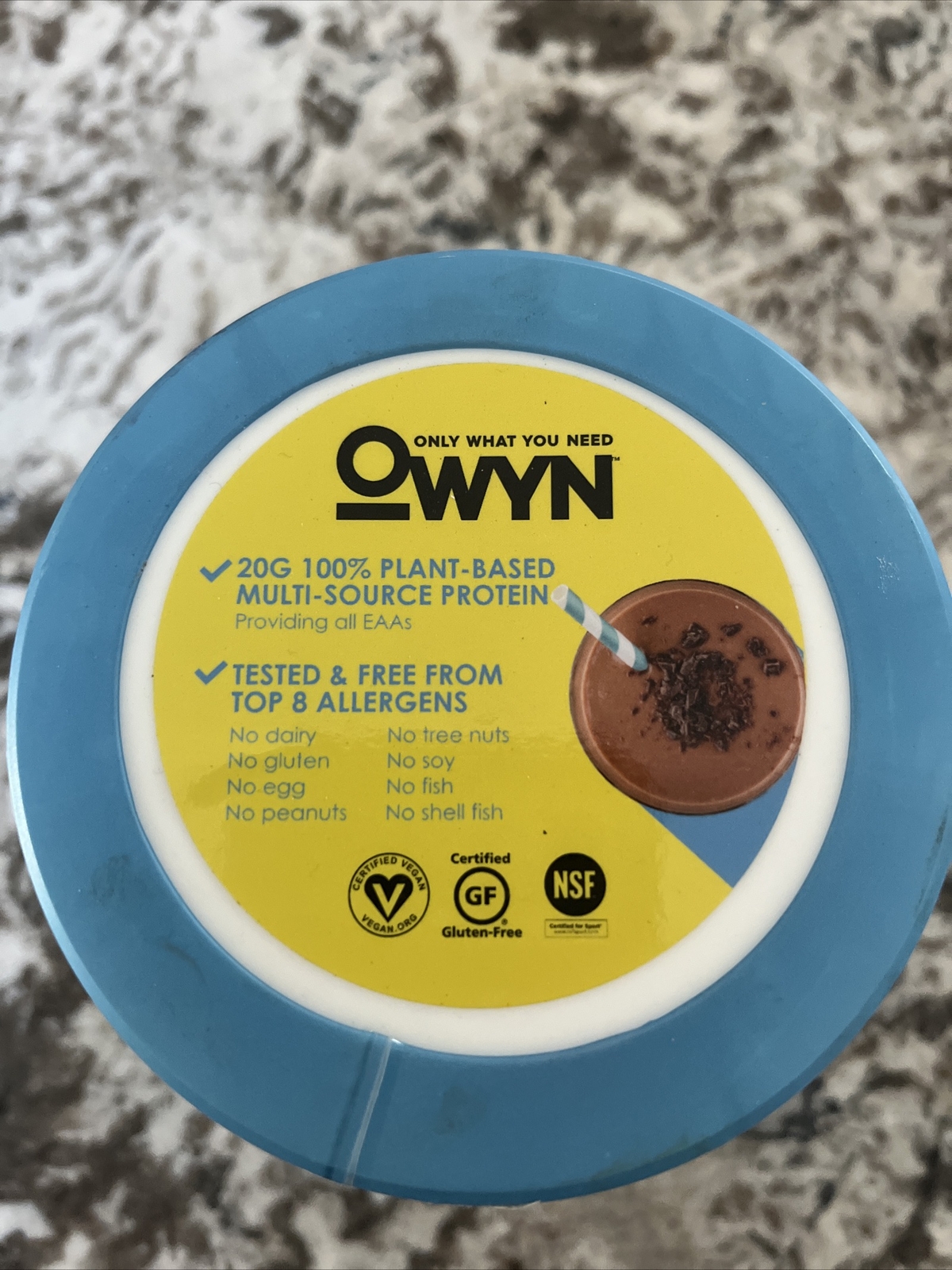 OWYN Only What You Need Plant-Based Protein , Smooth Vanilla, 1.05 lbs