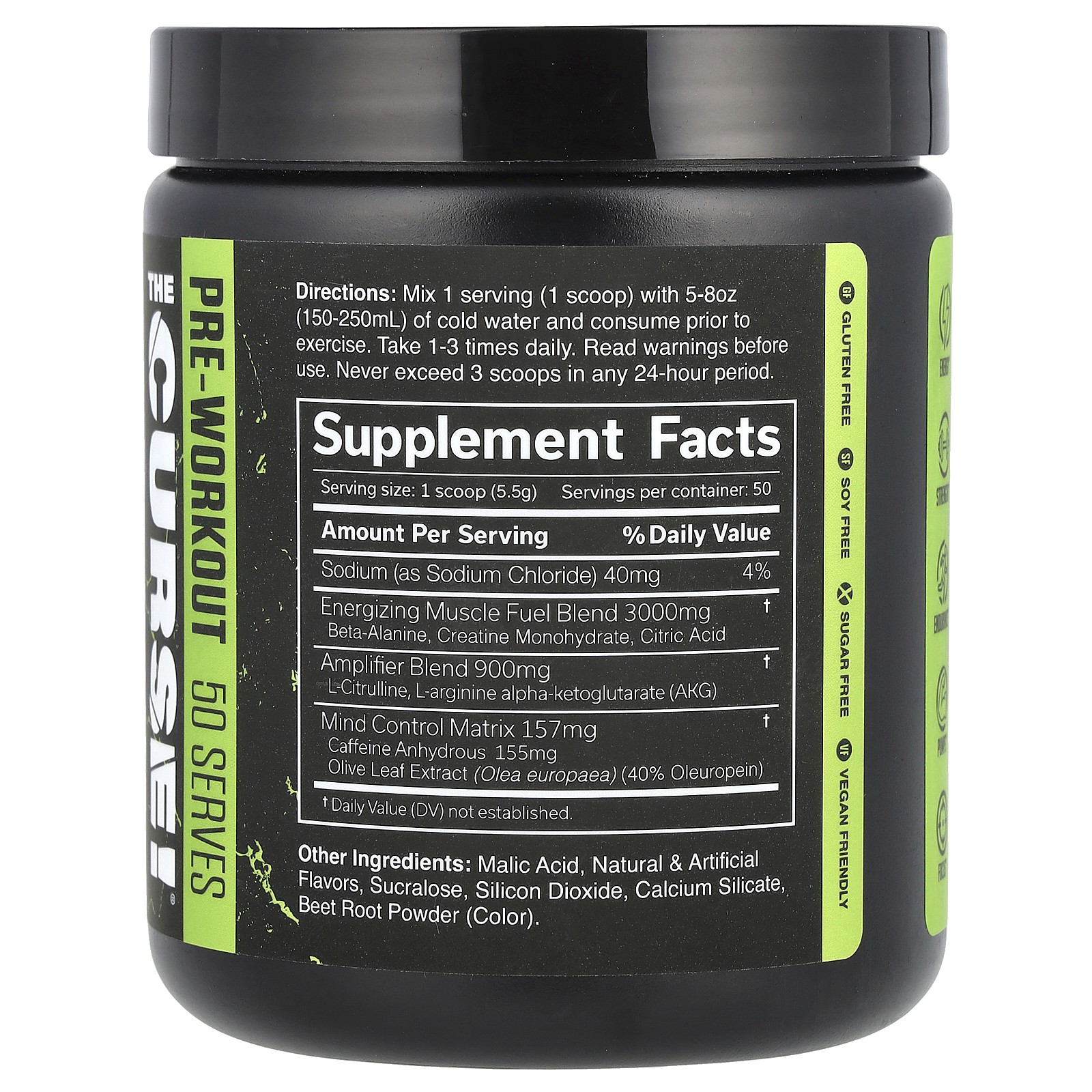 The Curse®, Pre-Workout, Sweet Melon, 9.7 oz (275 g)
