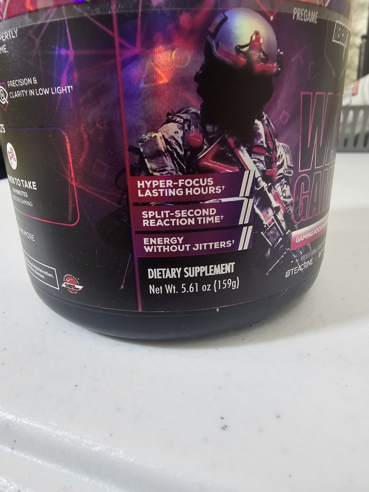 REDCON1 War Games Bubblegum Focus Nootropic Powder 5.61oz 30 Serv Exp 08/2025