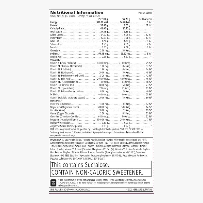 Herbal Life Nutrition Formula 1 Nutritional Shake Mix Strawberry Flavor 500 g fs