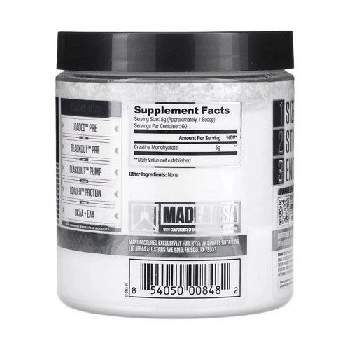 Ryse Supplements, Creatine Monohydrate, 300 Grams