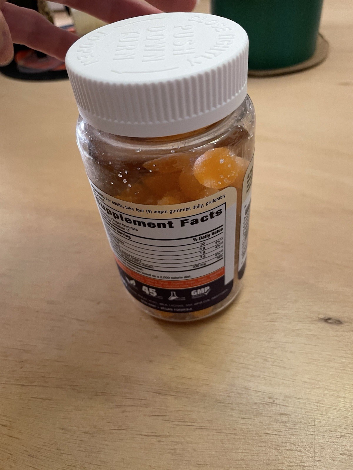 New 70 Vegan Magnesium Citrate Gummies Tangerine Flavor NON-GMO Gluten Free