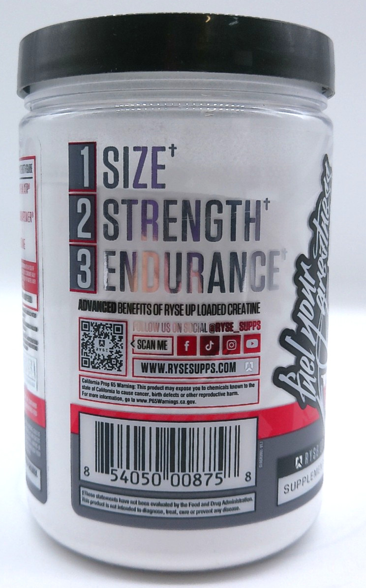 Ryse Loaded Creatine Electric Lemonade, 30 Servings, 15.3 Oz., Exp. 8/27