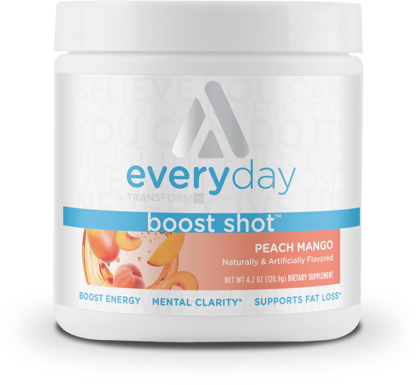 TransformHQ Everyday Boost Shot 28 Servings (Peach Mango) – Non-GMO, Gluten-Free