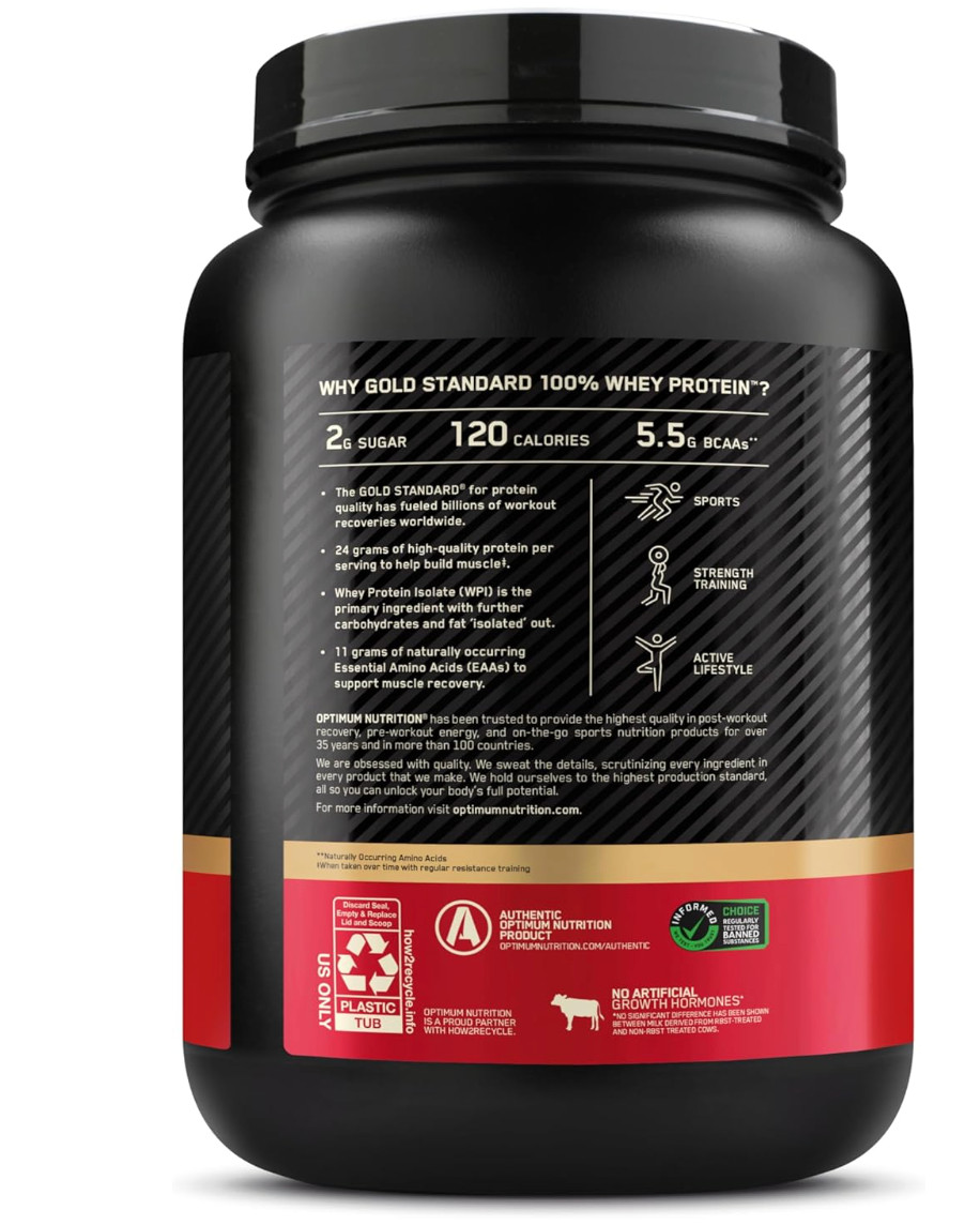 Gold Standard 100 Whey Protein Powder Double Rich Chocolate 2 Pound