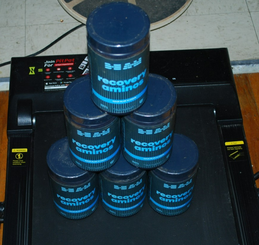 6) BEAM Recovery Aminos Powder BCAAs EAAs Sour Blue Slushie – Sealed – Exp 11/24