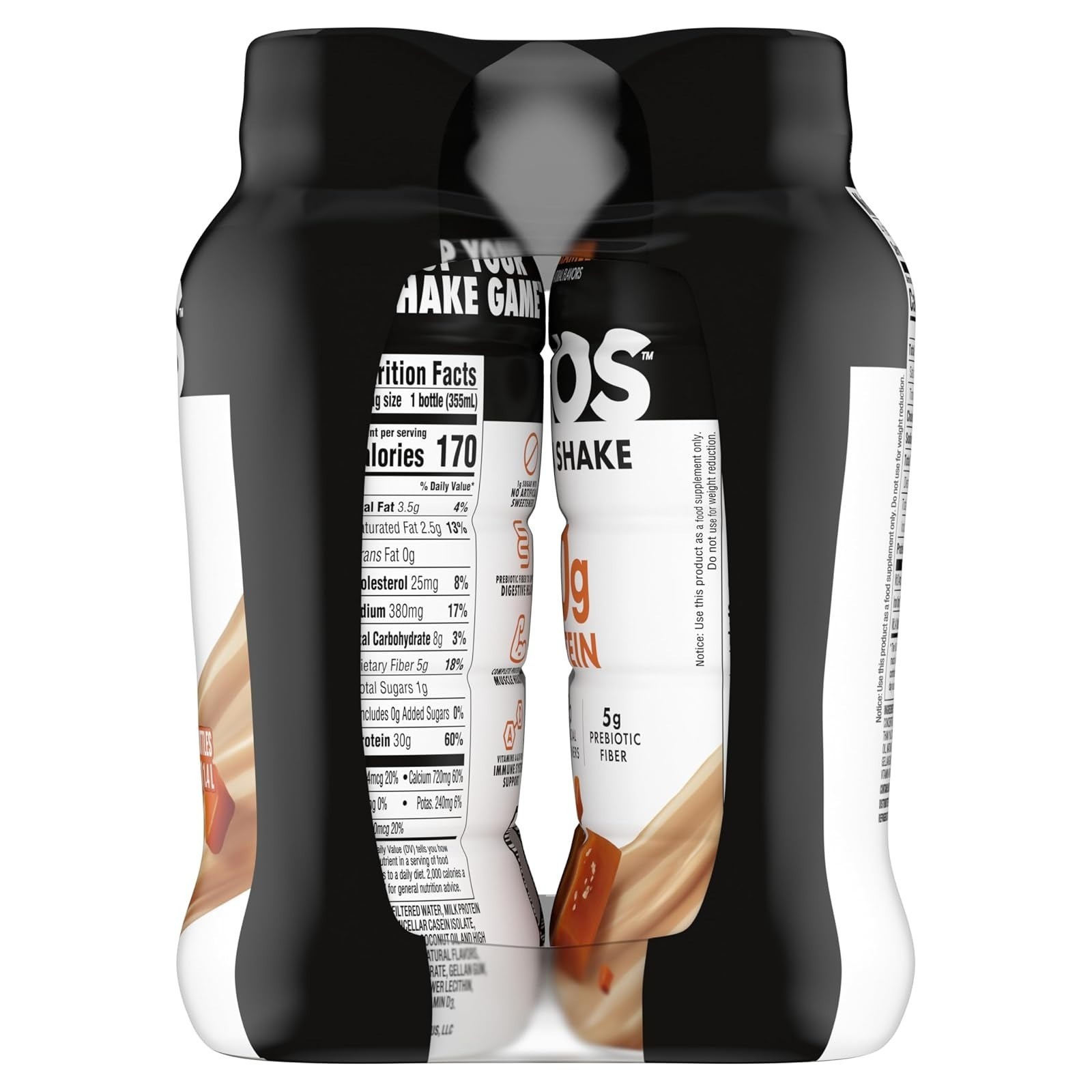 Oikos Protein Shake Salted Caramel 30g Protein 12 fl oz 4 Count