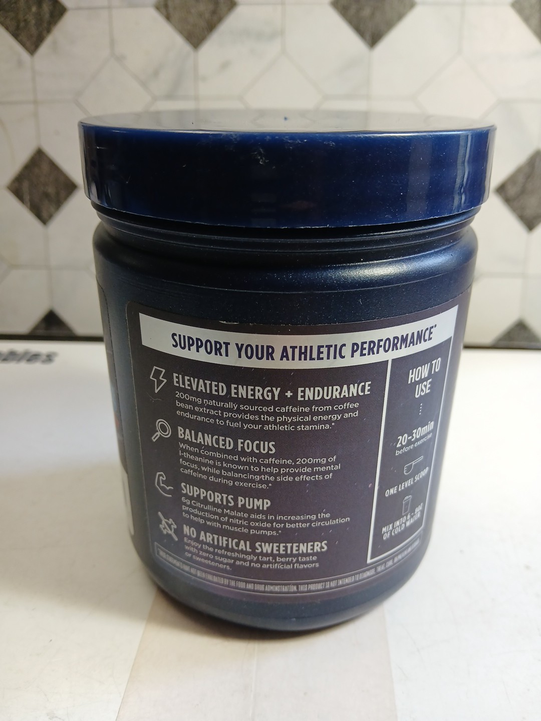 Vega Pre-Workout Energy, 25 Servings, Blue Raspberry, Exp. 12/20/2026