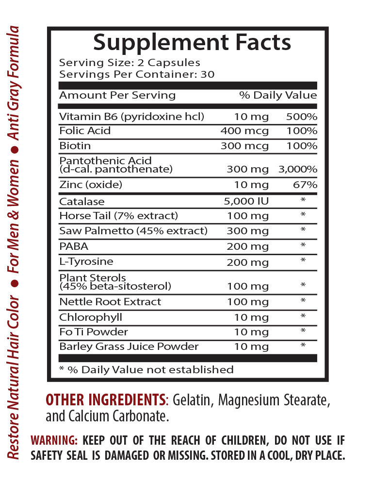 body cleanse detox – ANTI PARASITE – ANTI GREY HAIR – hair growth vitamins COMBO