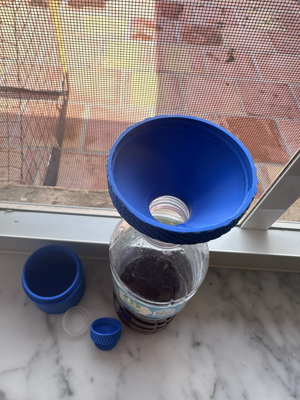 30g Protein Powder Container Keychain | Portable Supplement Storage | funnel