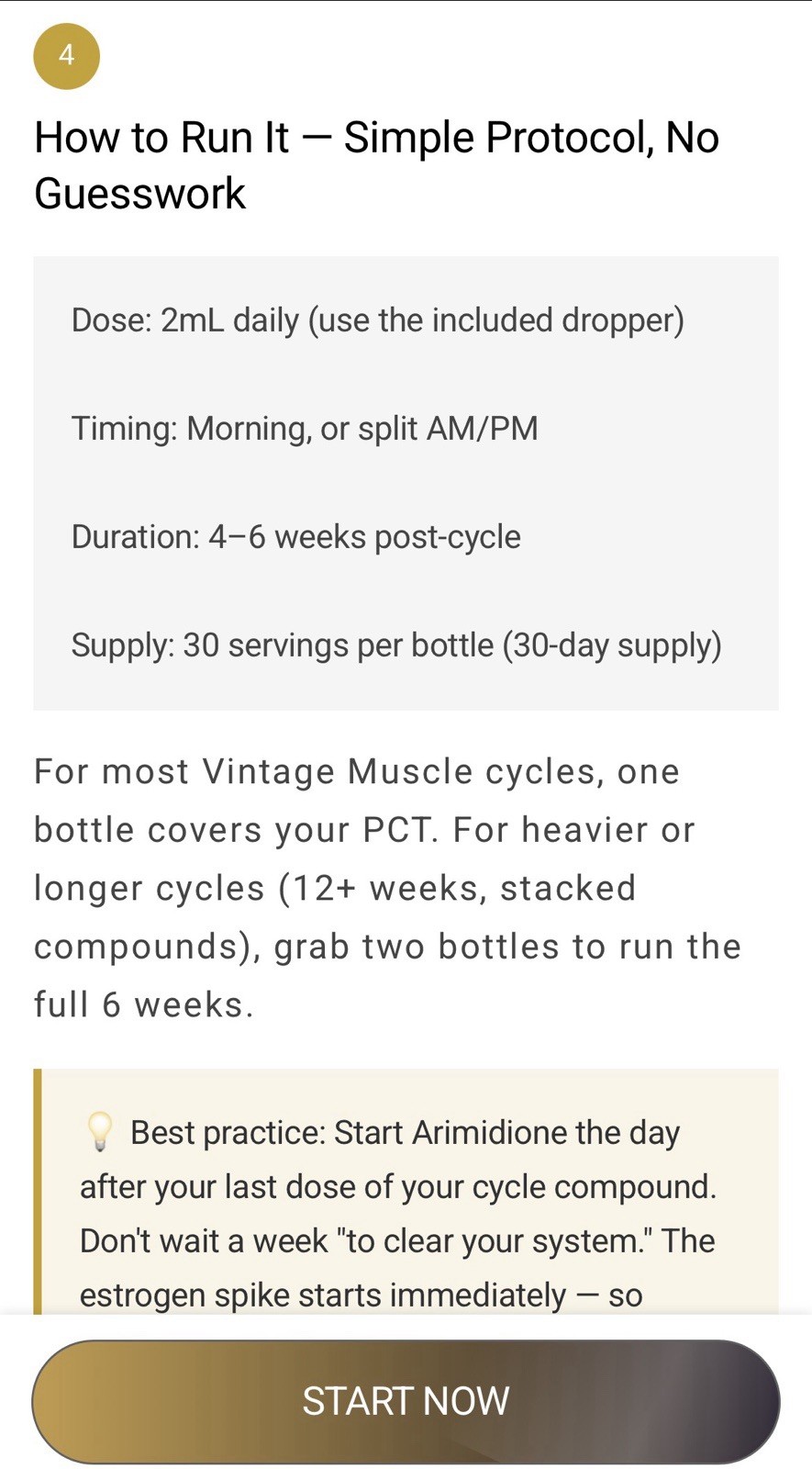 Post CycleTherapy Vial 🧪 Test Optimizer Aromatase Inhibitor By Vintage Muscle💪