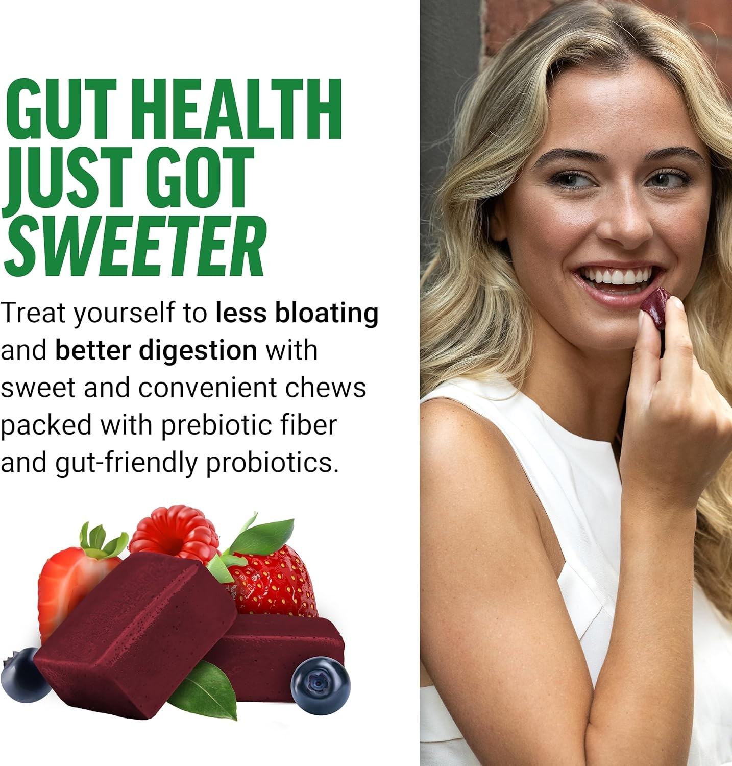 Smarter Greens Superfood Chews, Greens and Superfoods with Probiotics, Antioxid