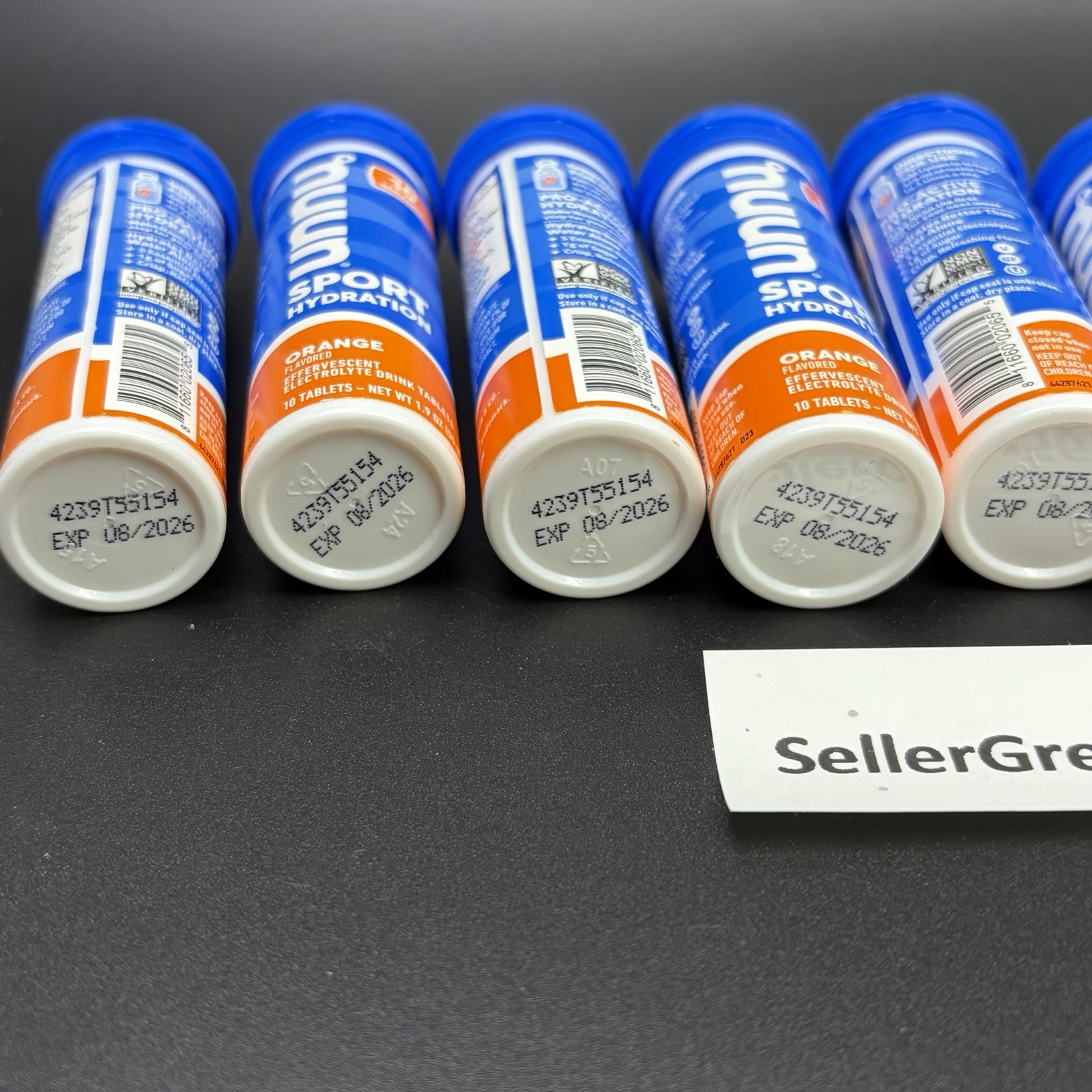 Nuun Sport Electrolyte Tablets Orange – 80 Count Pack (8 Tubes) EXP 8/26