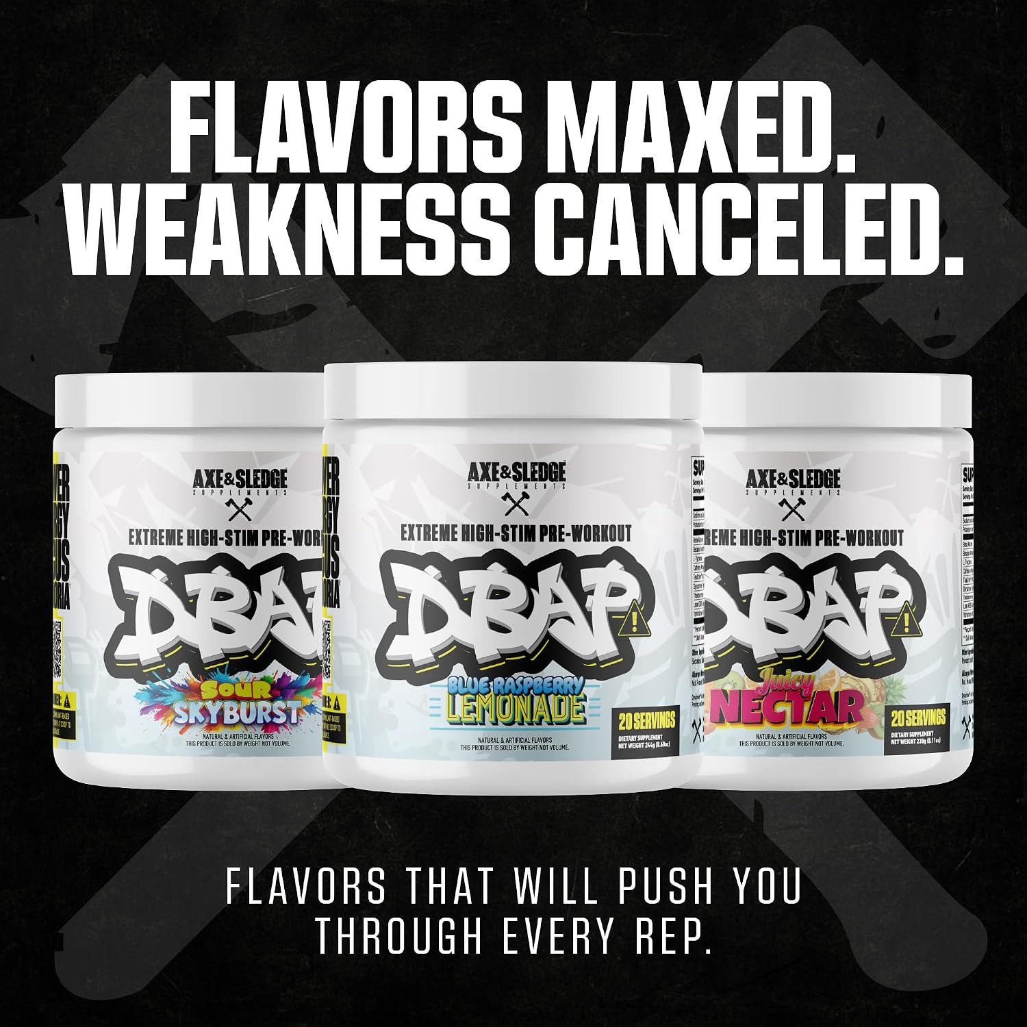 DBAP Extreme High Stim Pre-Workout Powder | 400Mg Caffeine | Beta Alanine, Betai
