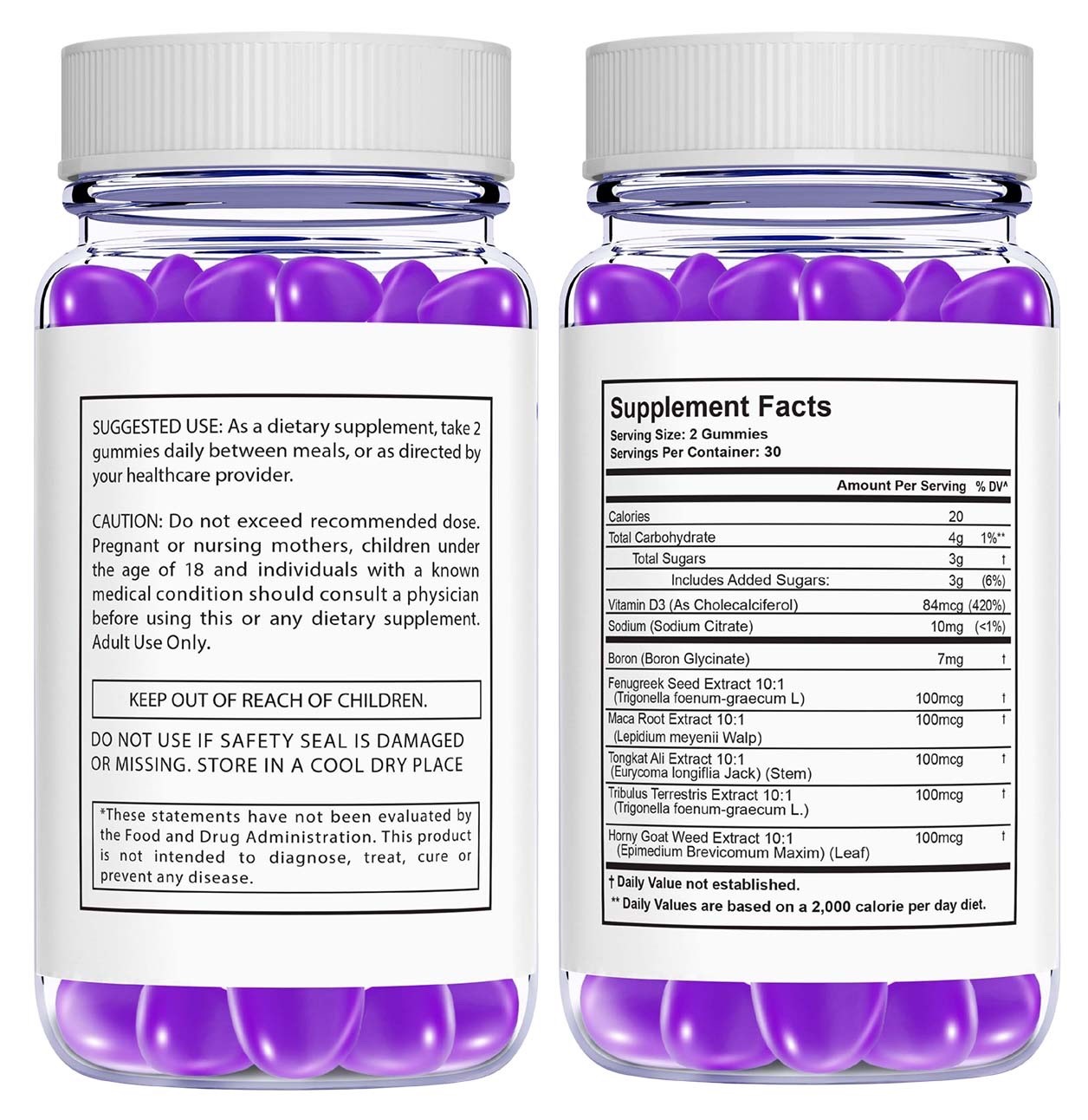 (5 BOTTLE) Erectifil Gummies – Male Virility with Maximum Strength – 300 Gummies