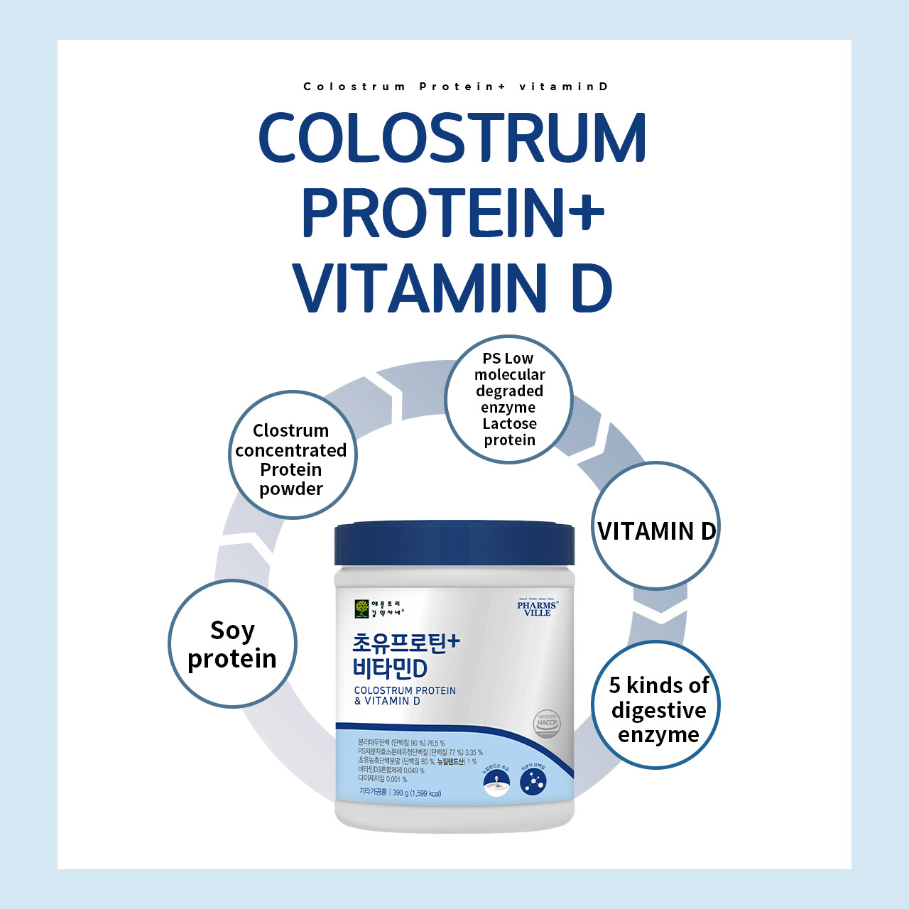 [Apple Tree] Colostrum Protein + Vitamin D Fast Absorbing Easy Digesting Protein