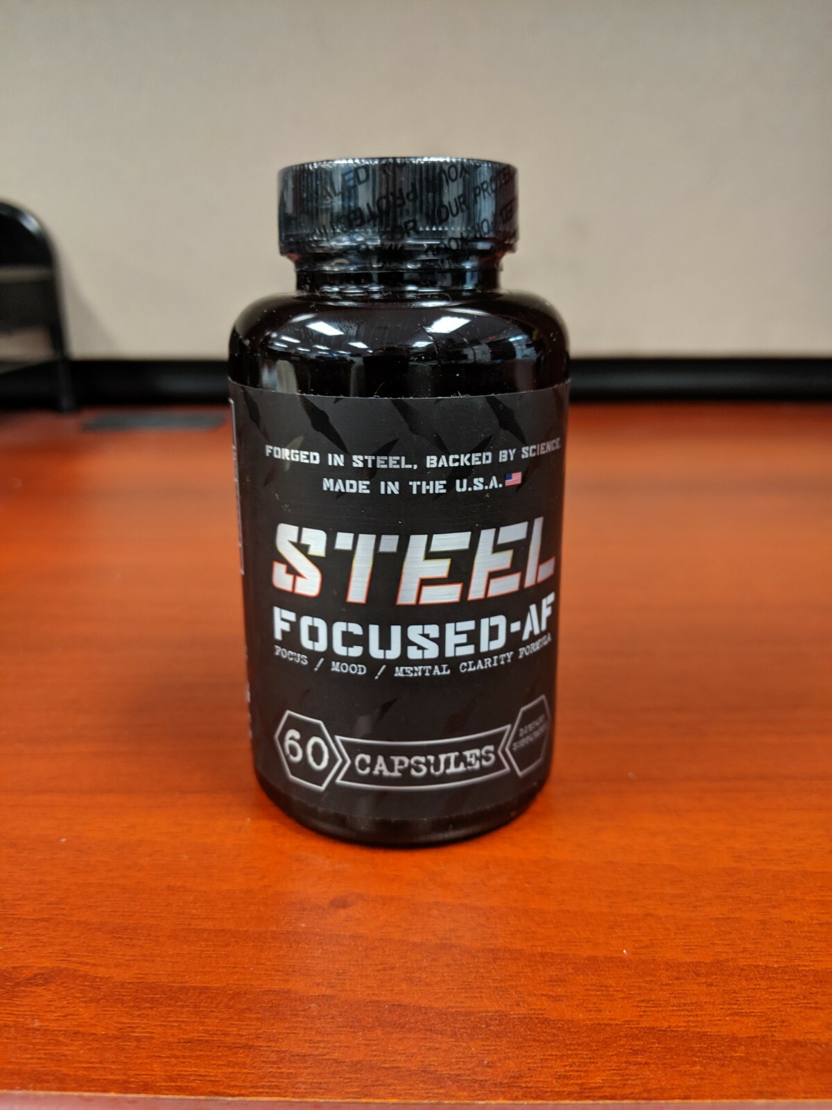 Steel Supplements FOCUSED-AF | 60 Capsules | Nootropic – Clarity, Focus, Mental