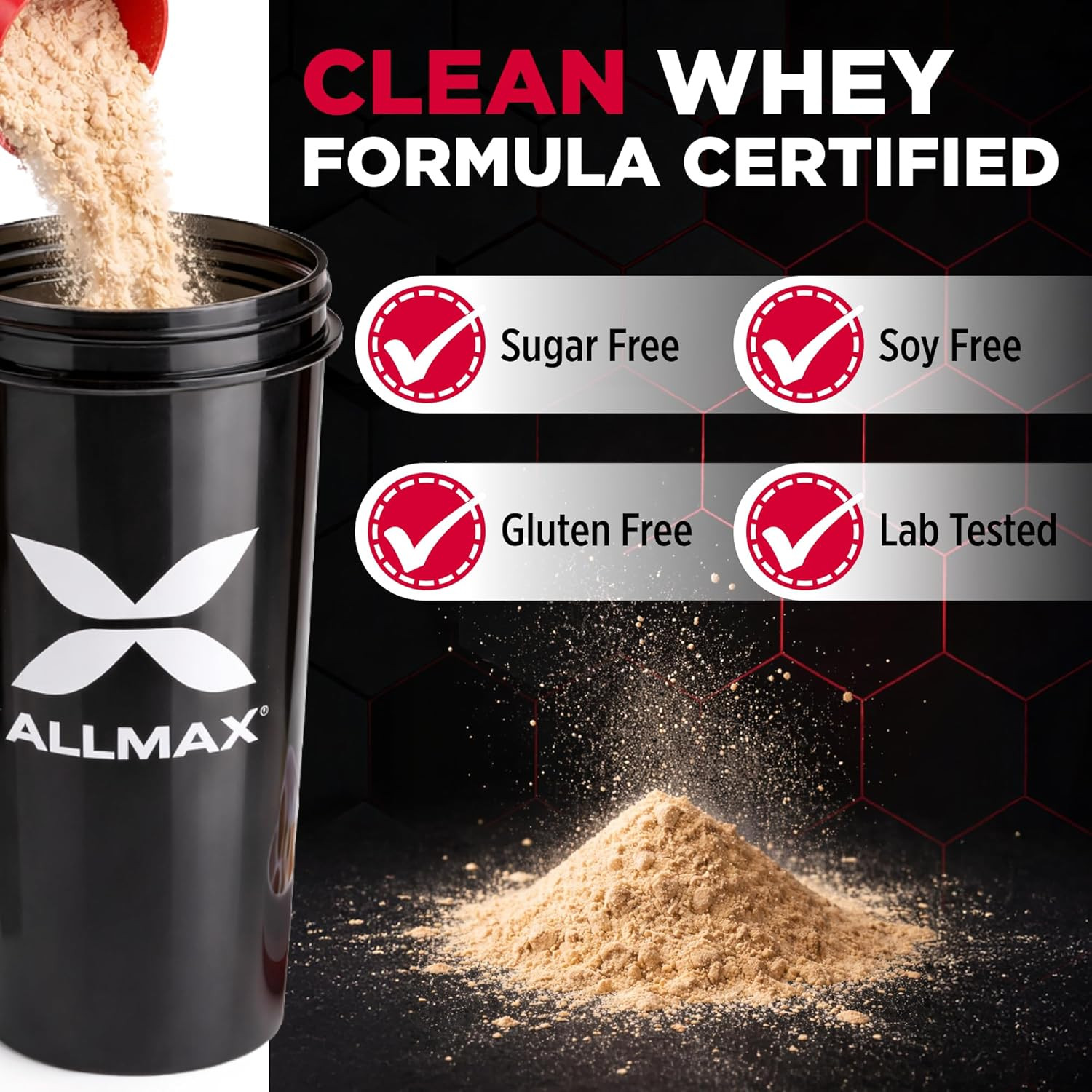 ISOFLEX Pure Whey Isolate Protein Powder – Gluten Free, Low Lactose, Sugar-Free