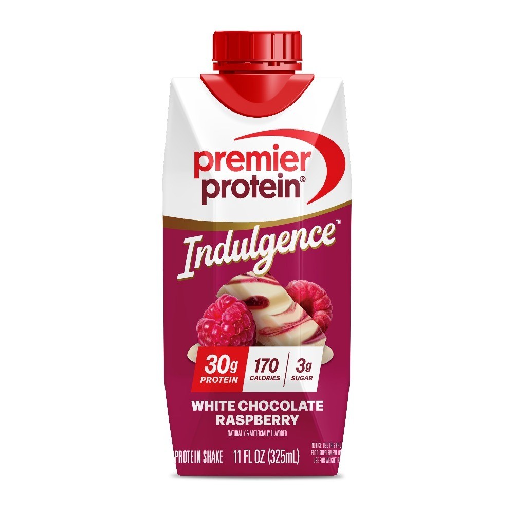 Indulgence Protein Shake, White Chocolate Raspberry, 30g Protein, 11 fl oz, 4