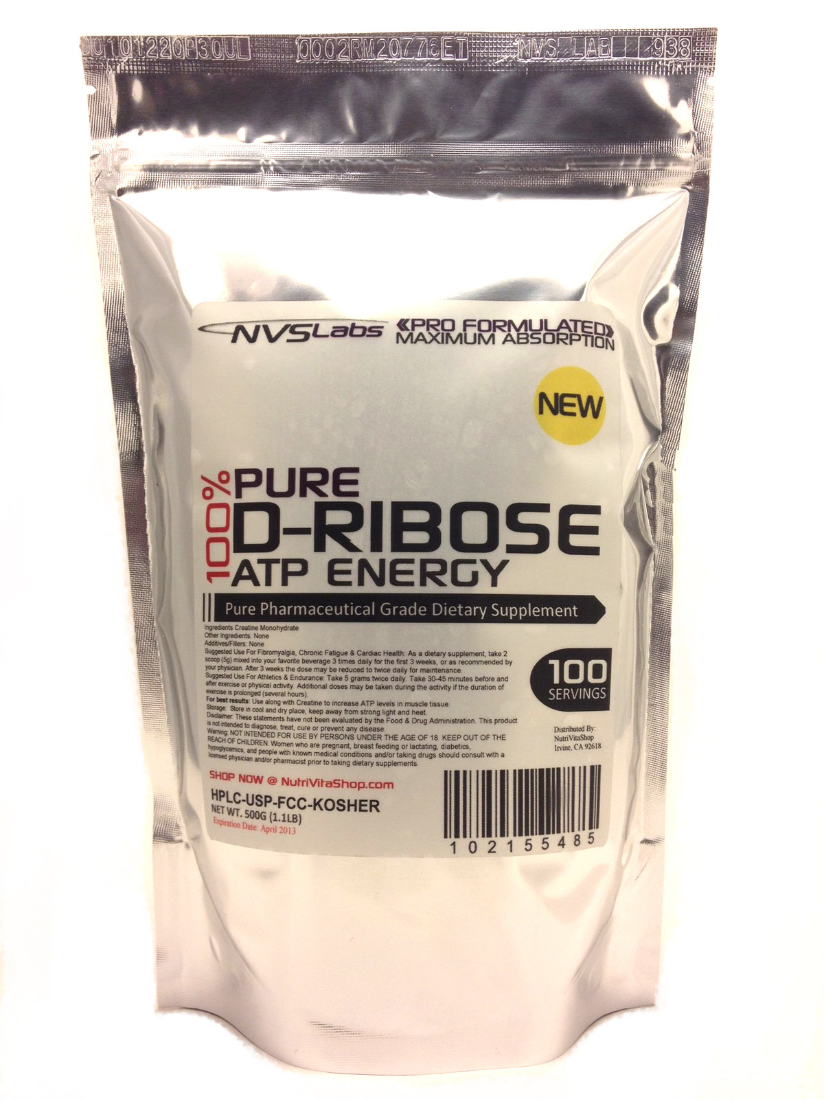 8.8oz (250g) 100% PURE D-RIBOSE POWDER -ENERGY & ENDURANCE- PHARMACEUTICAL USP