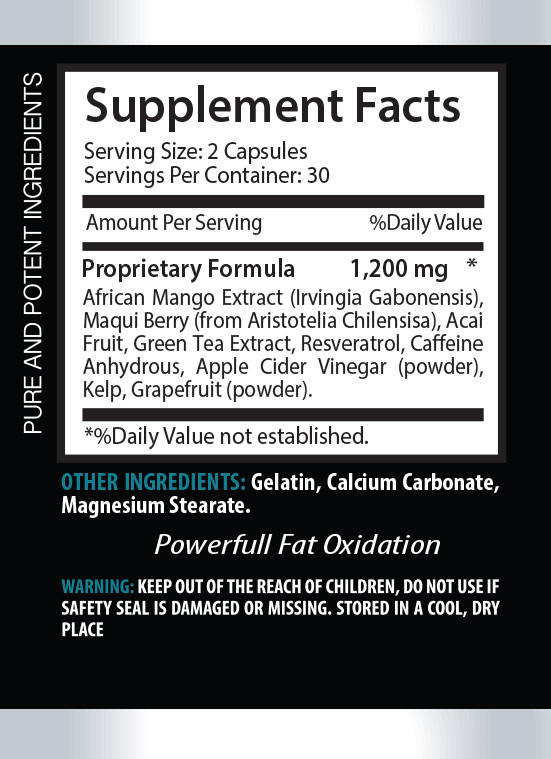 AFRICAN MANGO EXTRACT – Weight loss pills – African mango 1B