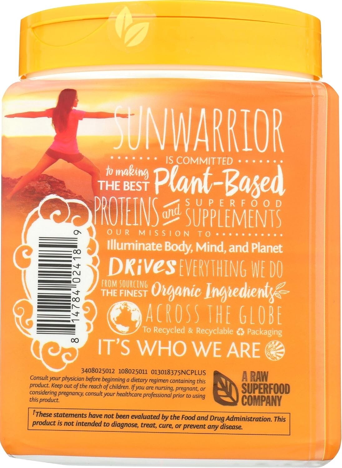 SUNWARRIOR Organic Classic Plus Natural, 375 GR