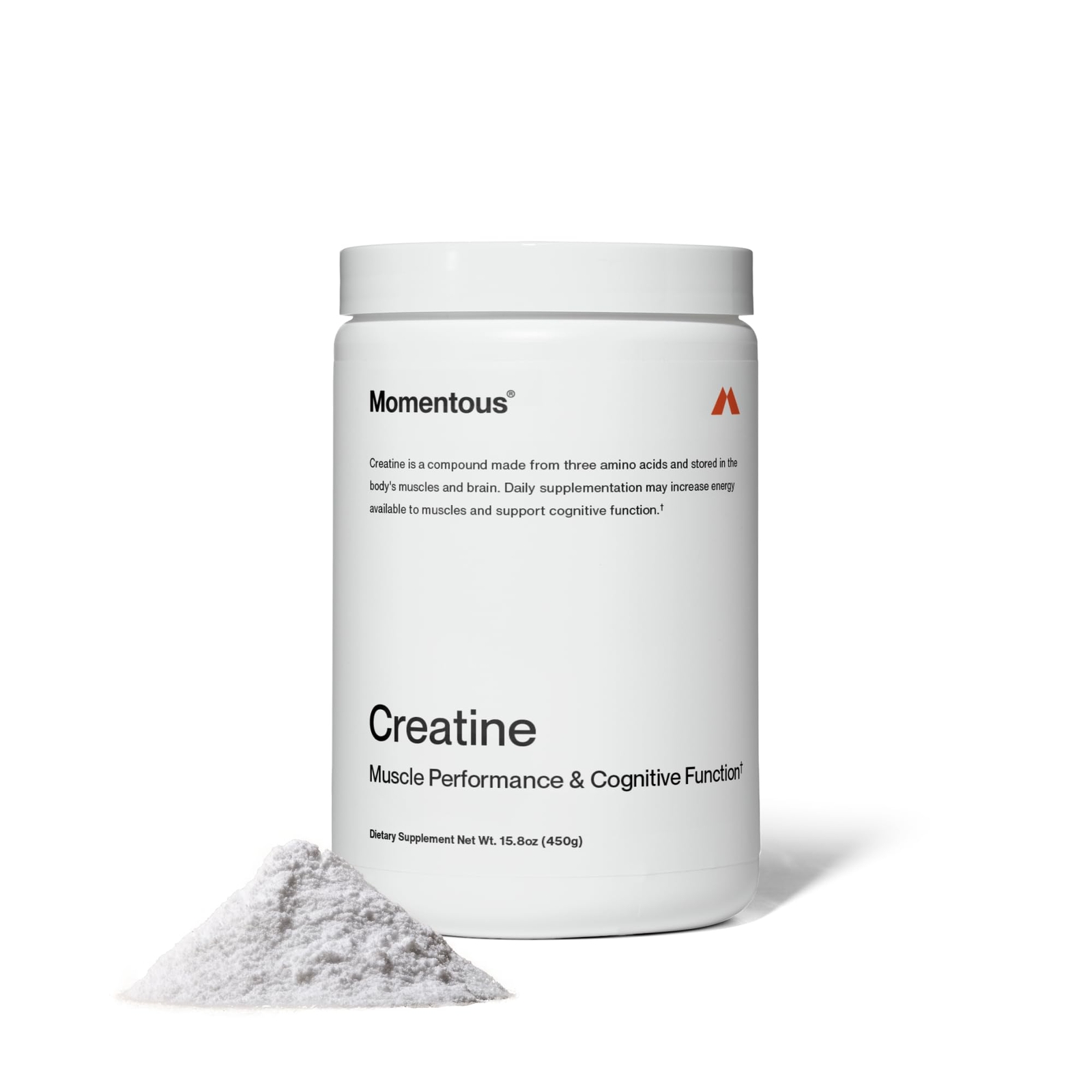 Momentous Creapure Creatine Monohydrate Powder 5g – Strength & Recovery 90srv