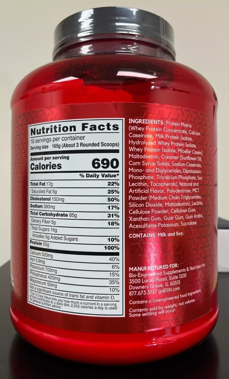 BSN True Mass Premium High Calorie Whey Protein Weight Gainer 5.82LB Tubs NEW