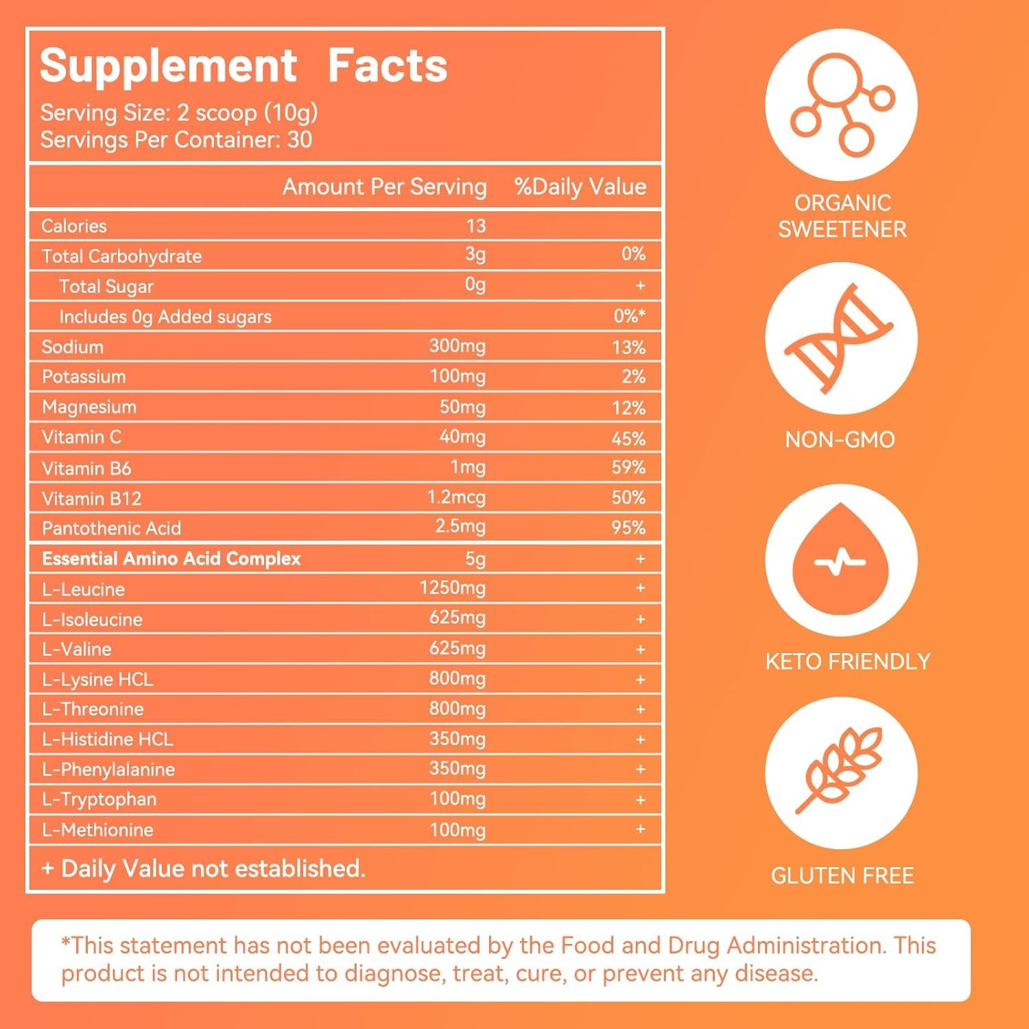 EAAs Electrolytes Powder, Essential Amino Acids Supplement, EAA & BCAA Powder…