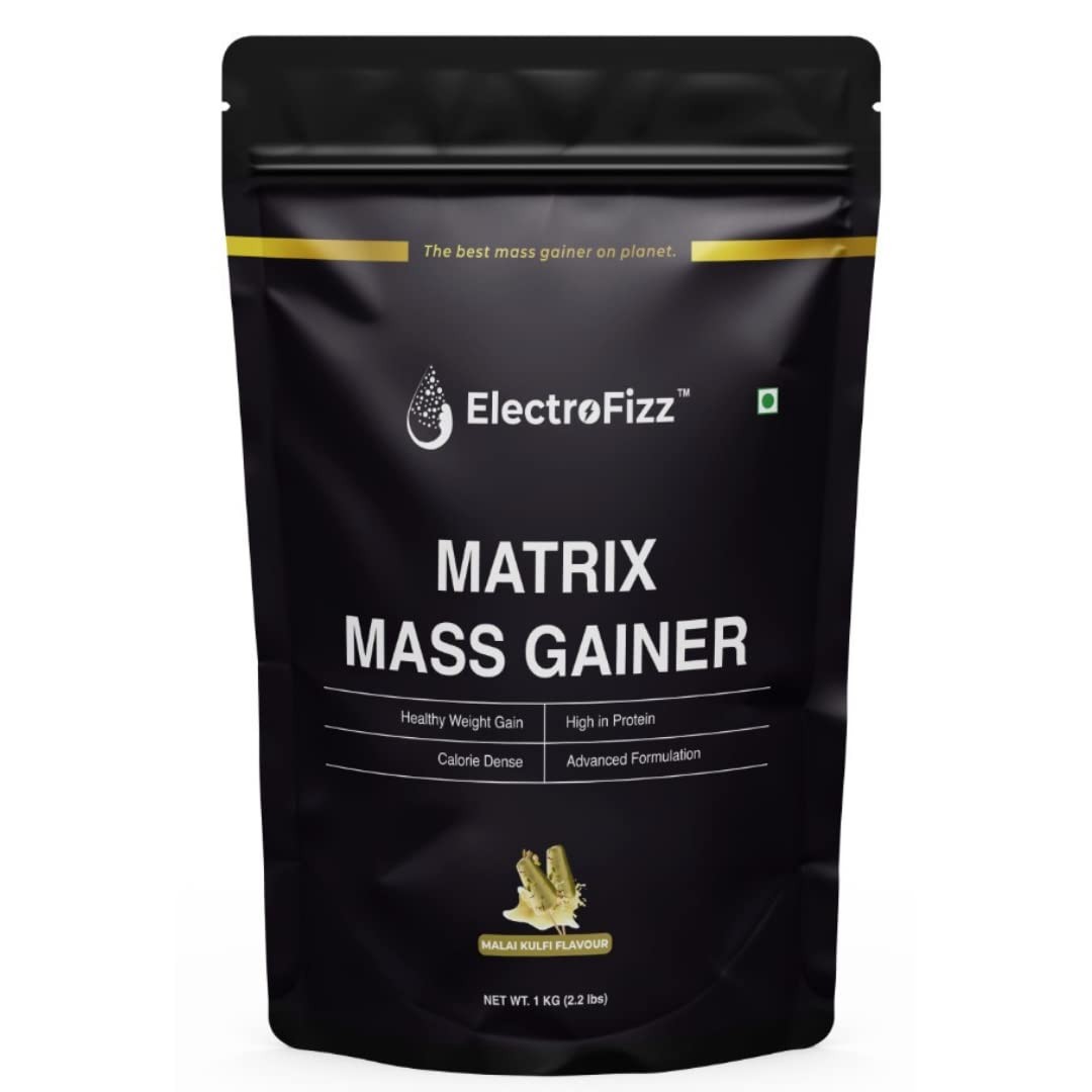 ElectroFizz Matrix Mass Gainer Powder Malai Kulfi Flavour 1kg