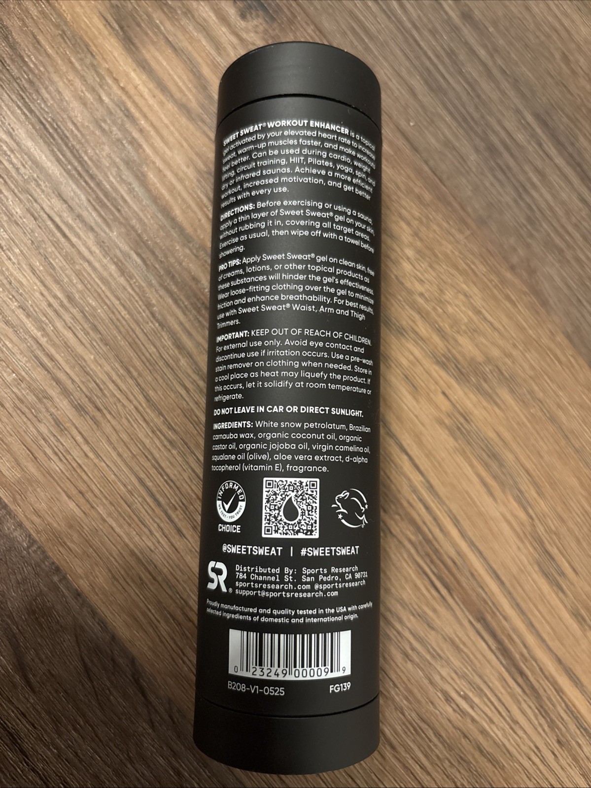 Sports Research Workout Enhancer Sweet Heat 6.4oz Exp 2030