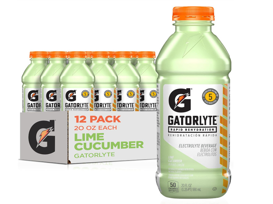 Gatorlyte Rapid Rehydration Electrolyte Drink, 3 Flavor 20 Fl Oz (Pack of 12)
