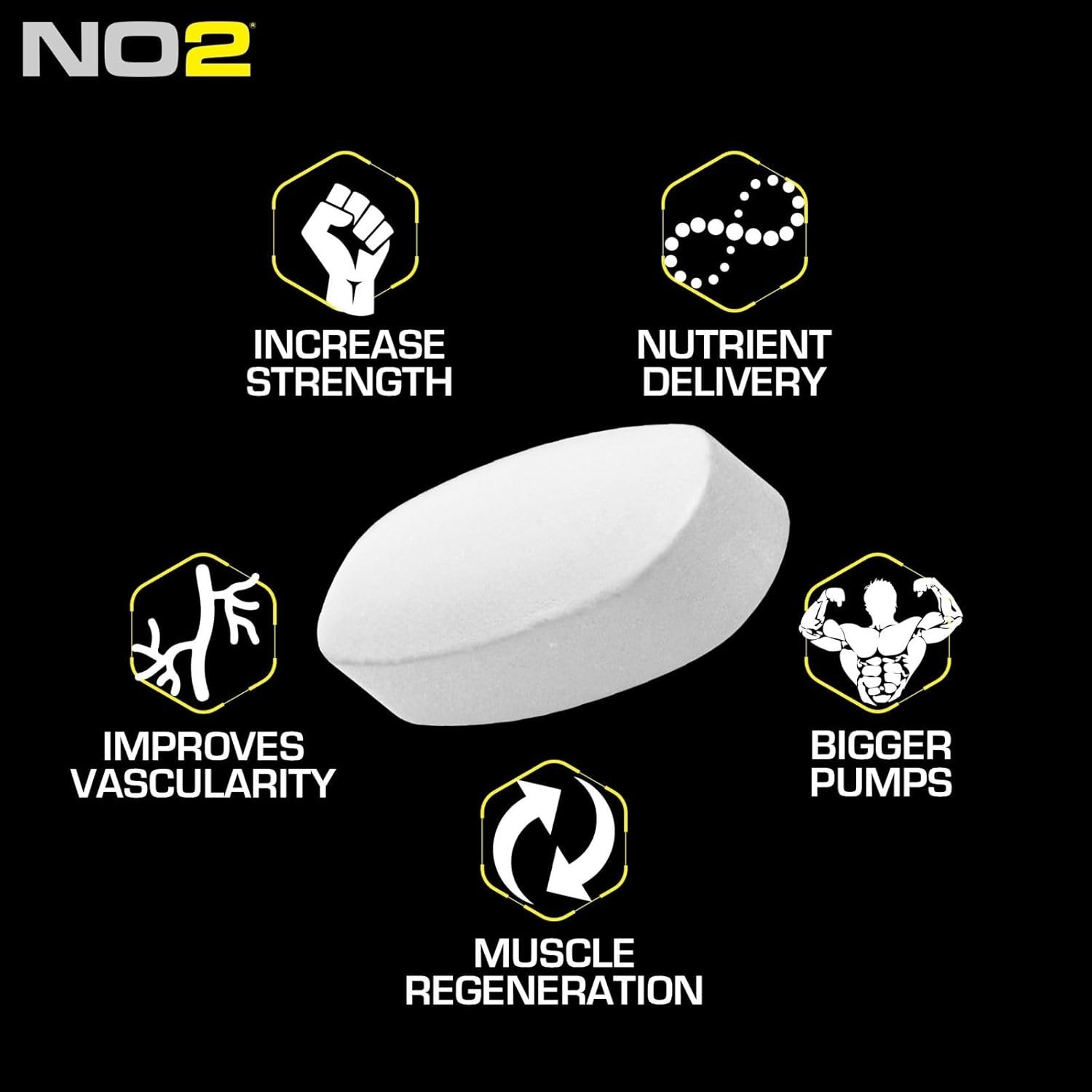 Boost Blood Flow with Performance NO2 – 90 Caplets of 3,000mg L-Arginine Formula