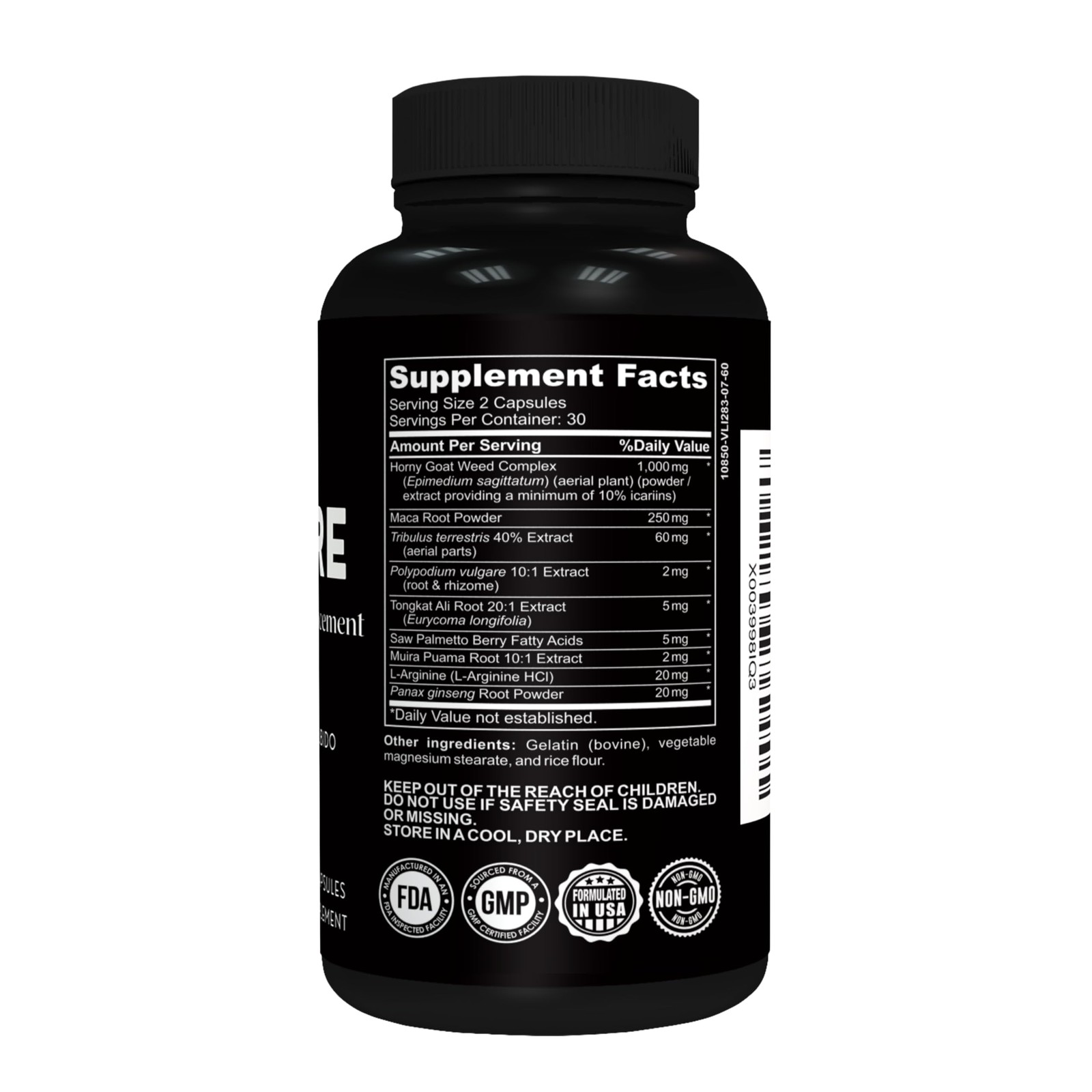 Hombre Male Enhancing Supplement – Add 2 in 60 Days With 60 Count (Pack of 1)