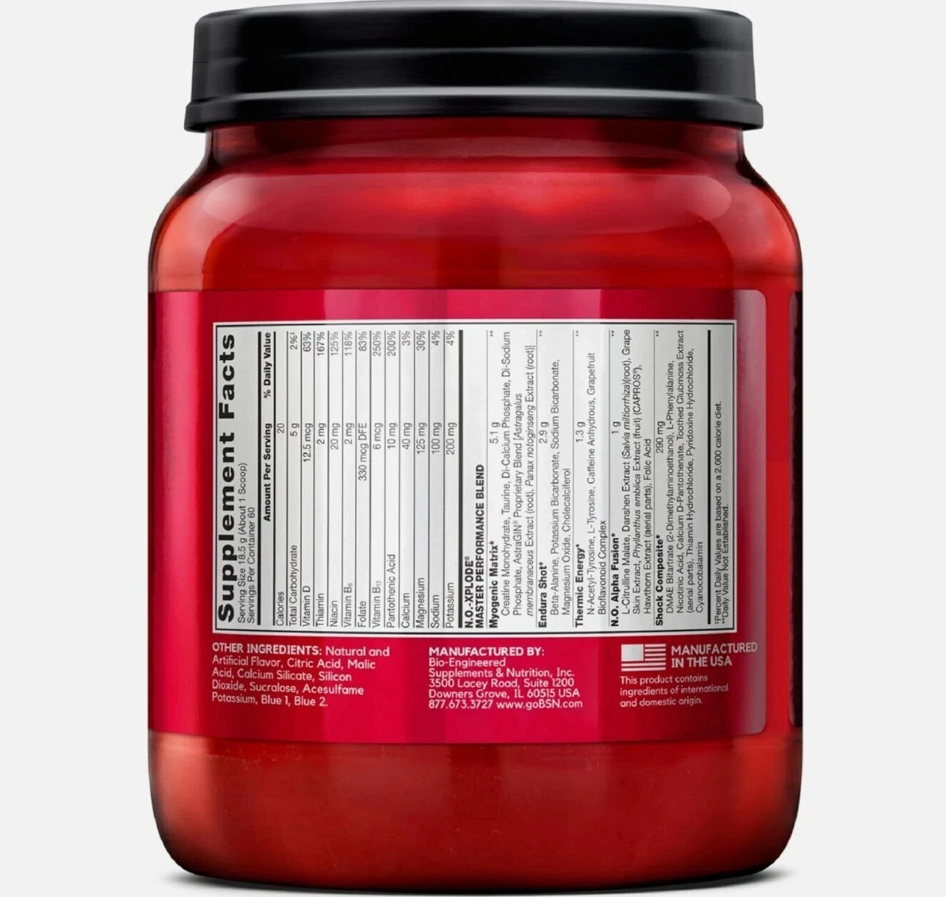 N.O-Xplode Pre-Workout – Fruit Punch (60 Servings)