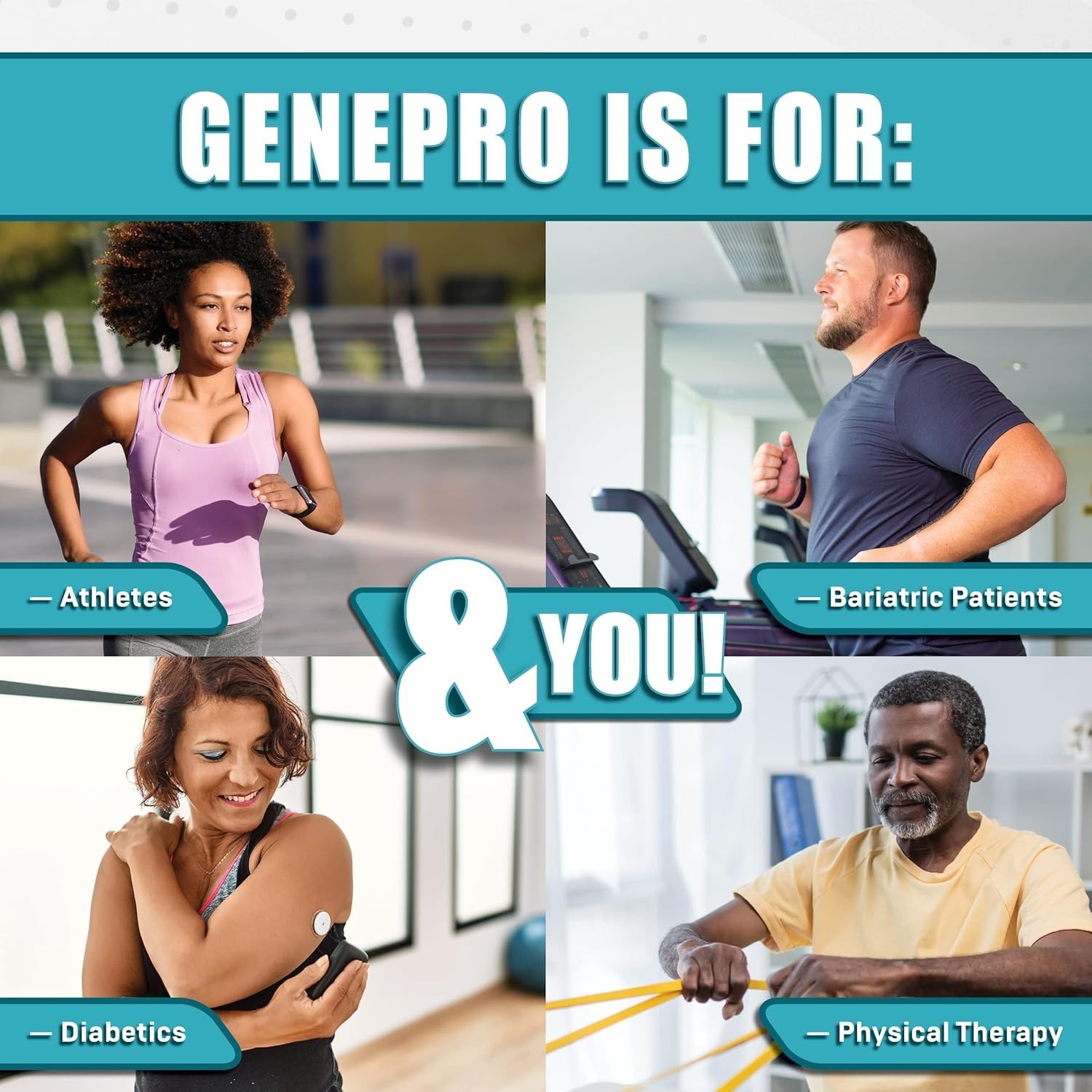 Premium GENEPRO GEN. 3 Unflavored Protein Powder – (4th Generation, 60 Servings)