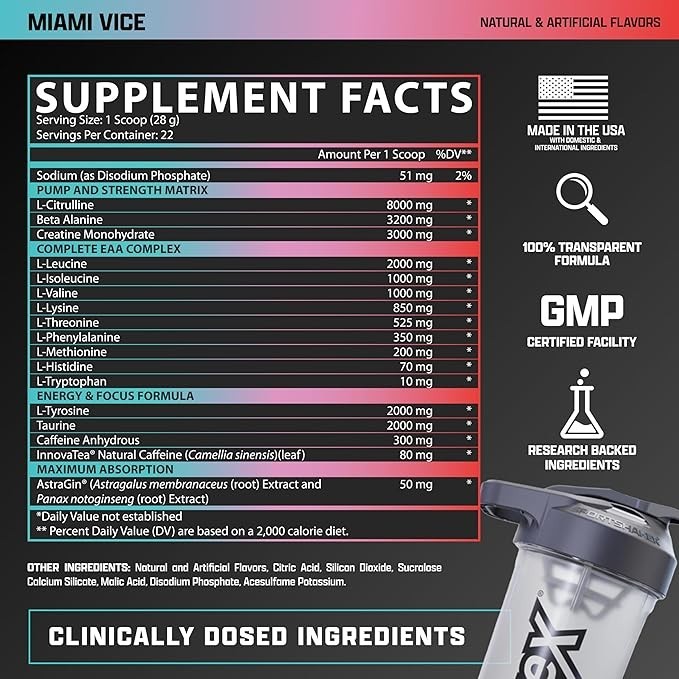 Nutrex Research Outlift Clinical Pre Workout Powder 22 Servings Multiple Flavors