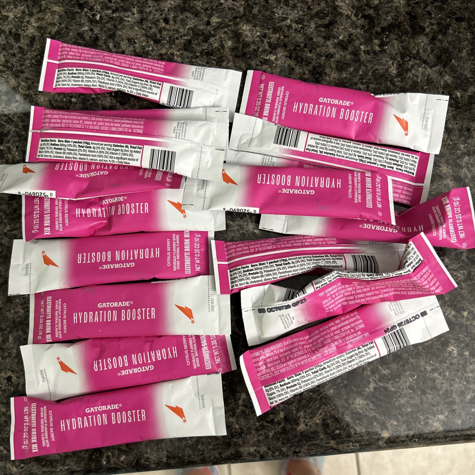 Gatorade Hydration Booster Citrus Berry 16 Single Packs