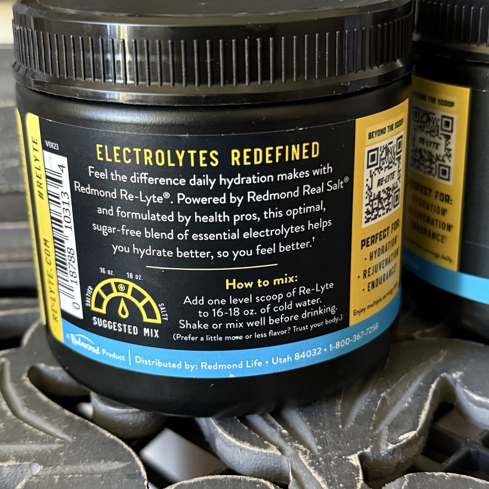 Redmond Re-Lyte Relyte Hydration Pina Colada Bundle of 2 Electrolyte Powder