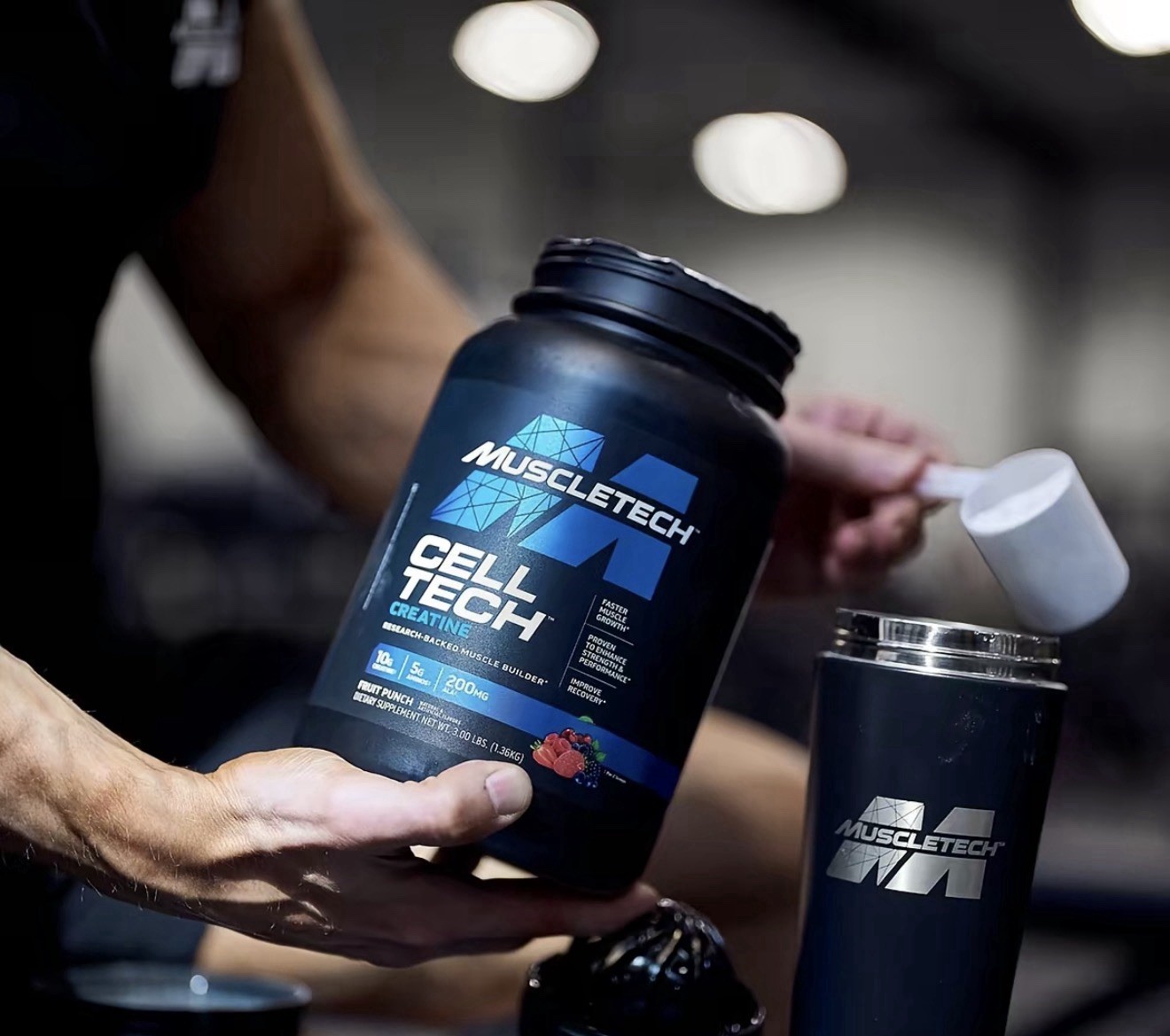 MUSCLETECH Cell-Tech Creatine Monohydrate Powder Tropical Citrus Punch 3 lb