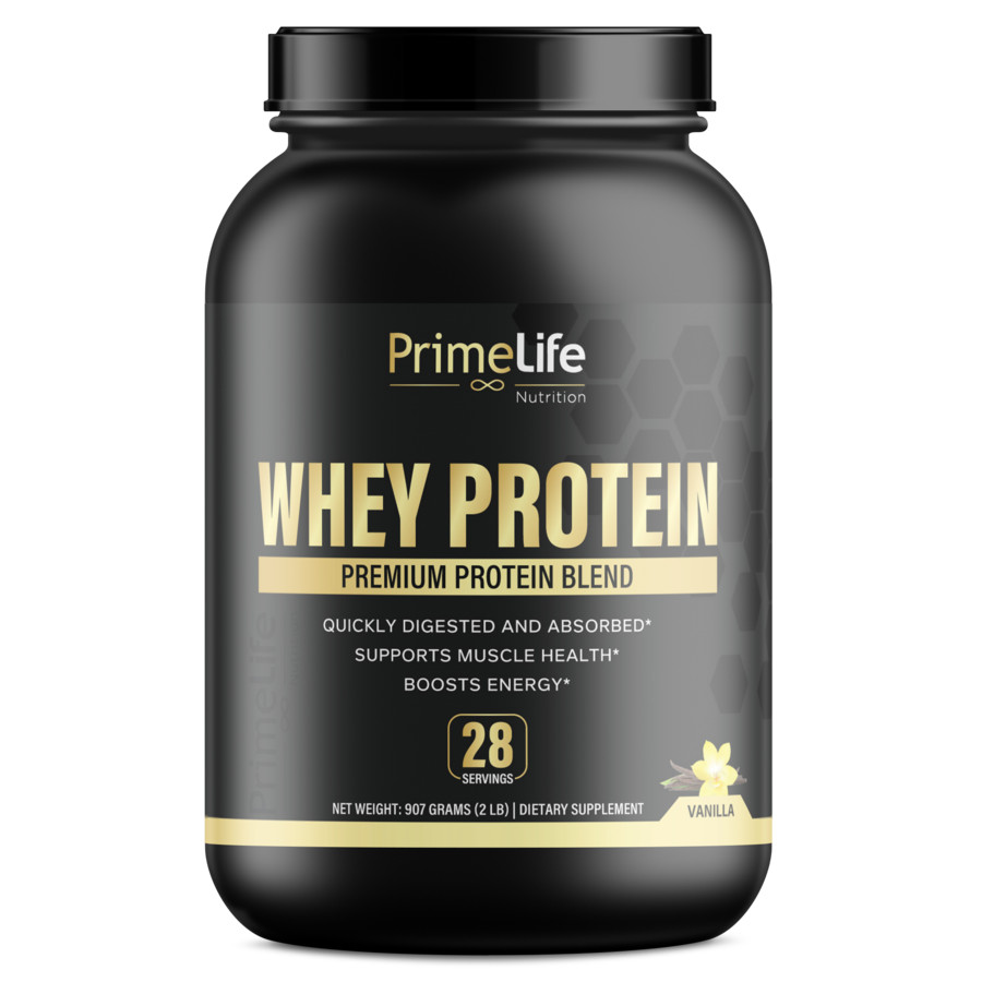 Whey Protein Powder Primelife Nutrition | Vanilla 2LBS | 28 Servings