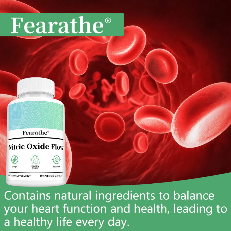 NITRIC OXIDE FLOW Nature Pure Blend L-Arginin Heart Circulation Blood Pressure