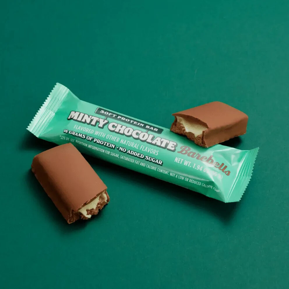 Barebells Minty Chocolate Protein Bars – No Added Sugar – Delicious , 12 Bars ✅